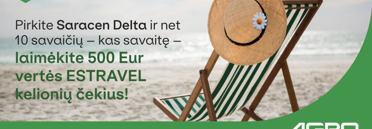 Pirkite Saracen Delta ir laimėkite kelionių bei pramogų čekius!