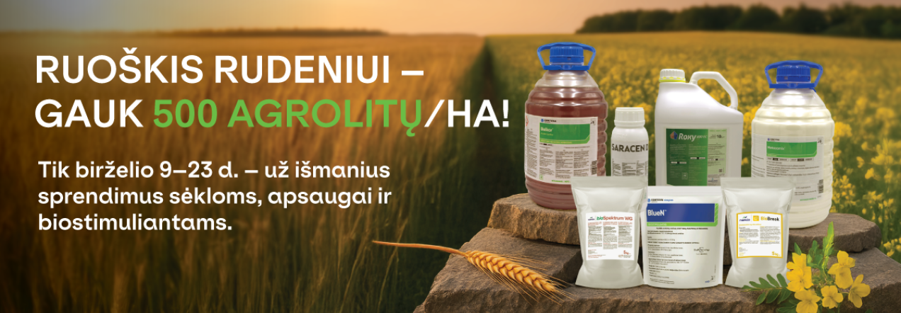 Gauk 500 AGROlitų/ha už išmanius sprendimus!