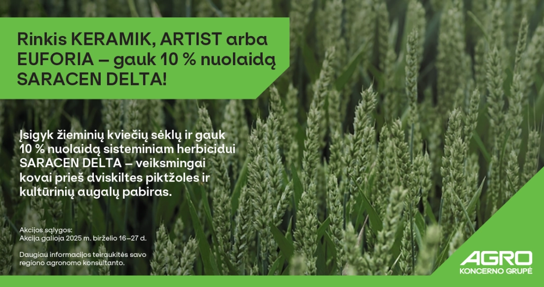Planuoji žieminių kviečių sėją? Dabar pats metas pasirūpinti ne tik sėklomis, bet ir efektyvia piktžolių kontrole!