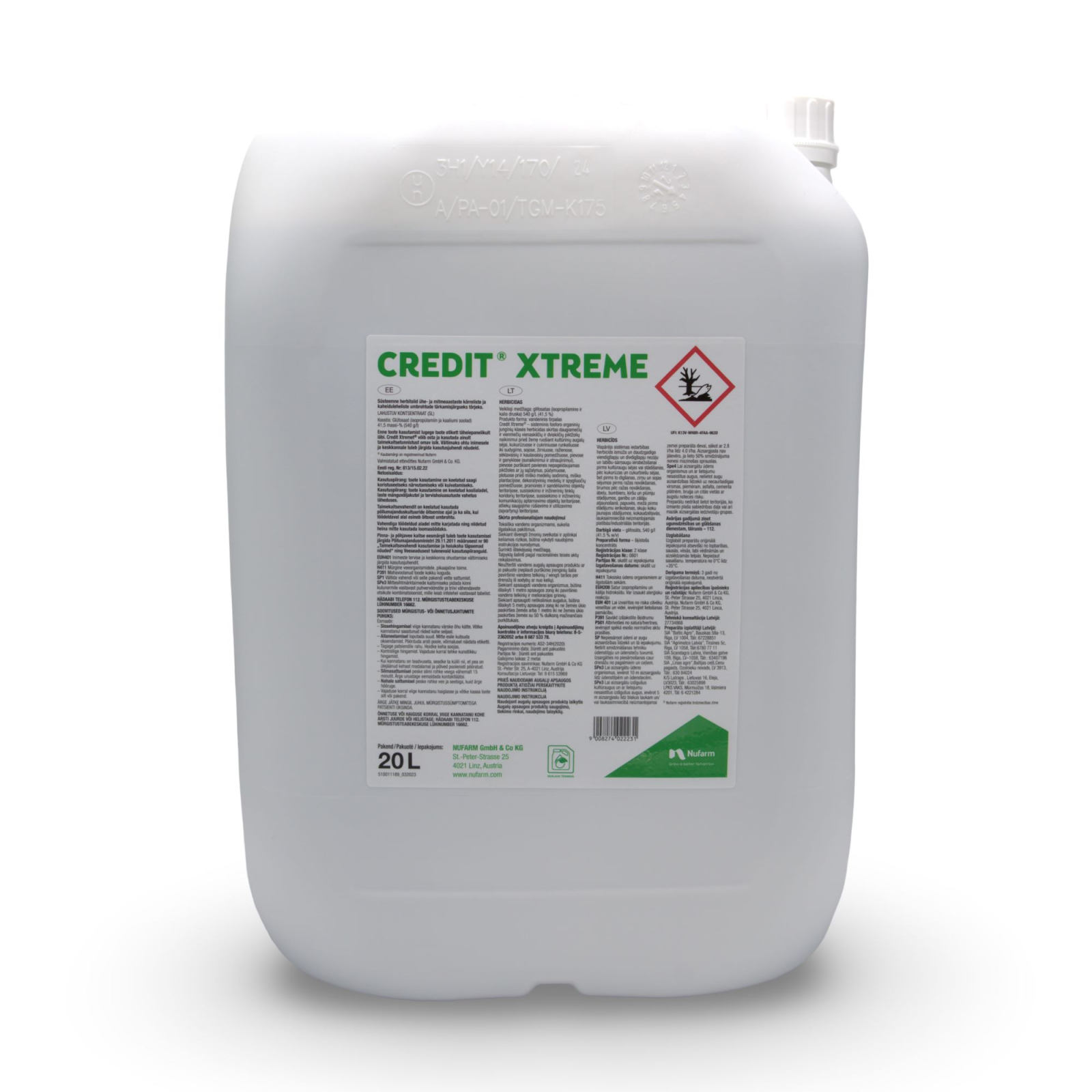 Glifosatas Credit Xtreme, 20 l 4